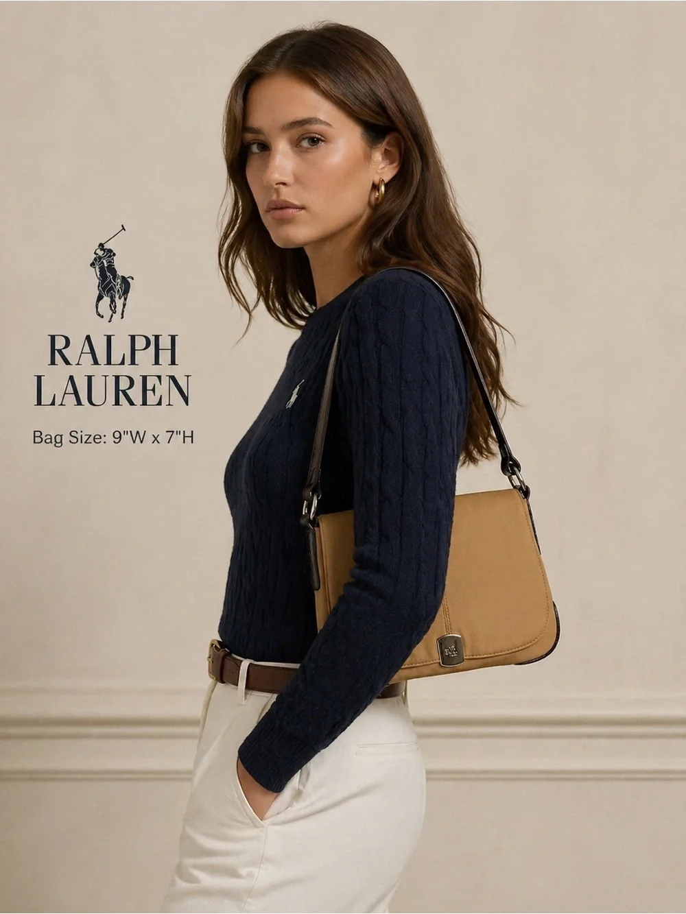 Ralph Lauren Tan Shoulder Bag - Picture 10 of 10